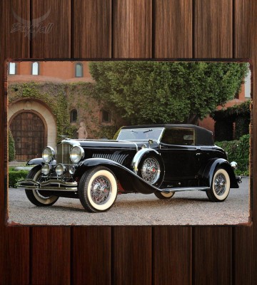 Металлическая табличка Duesenberg J 384 Torpedo Convertible Victoria by Rollston